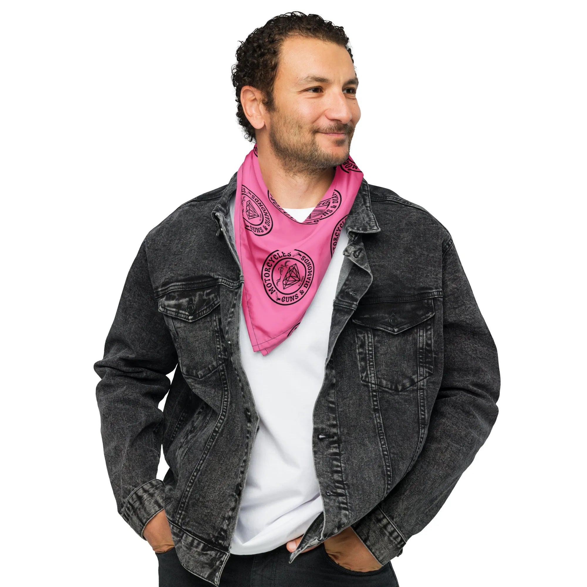 Diamonds Pink bandana -MGW Clothing