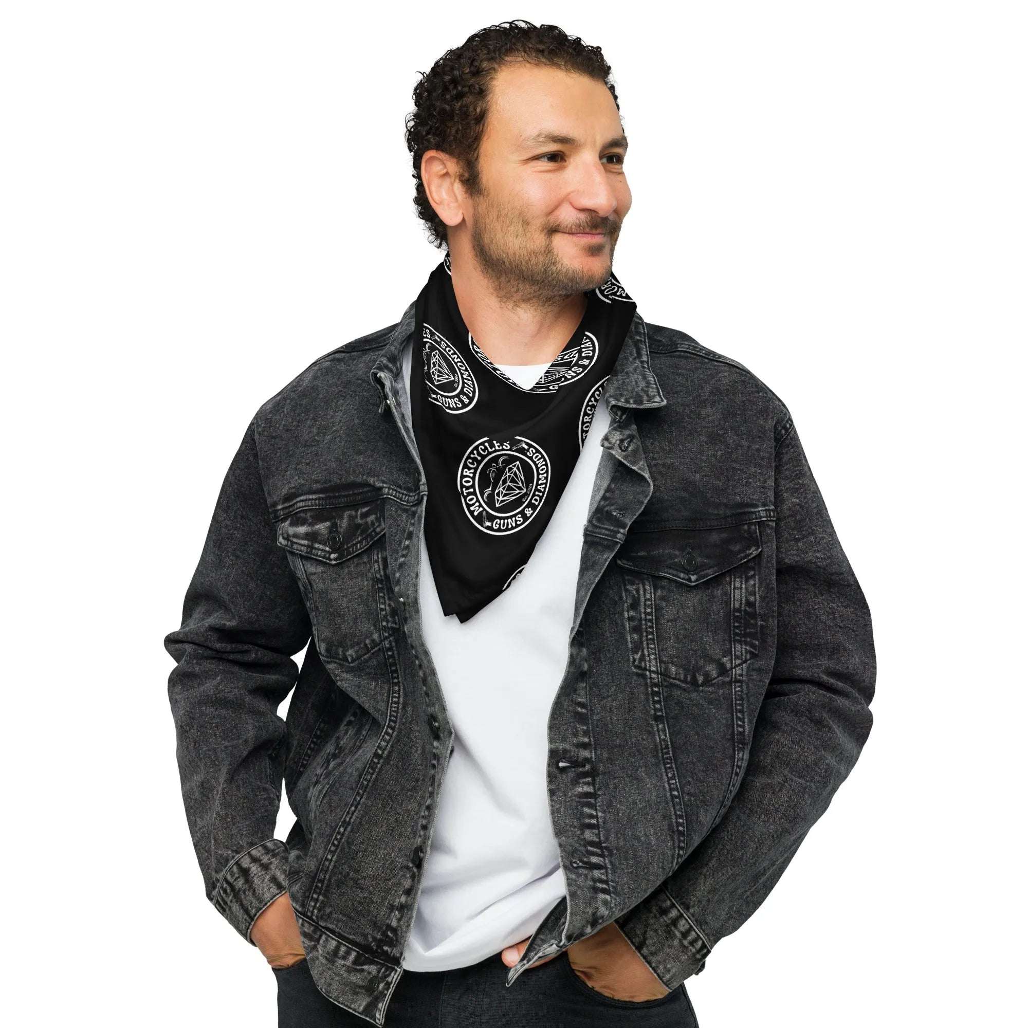 Diamonds Black bandana -MGW Clothing