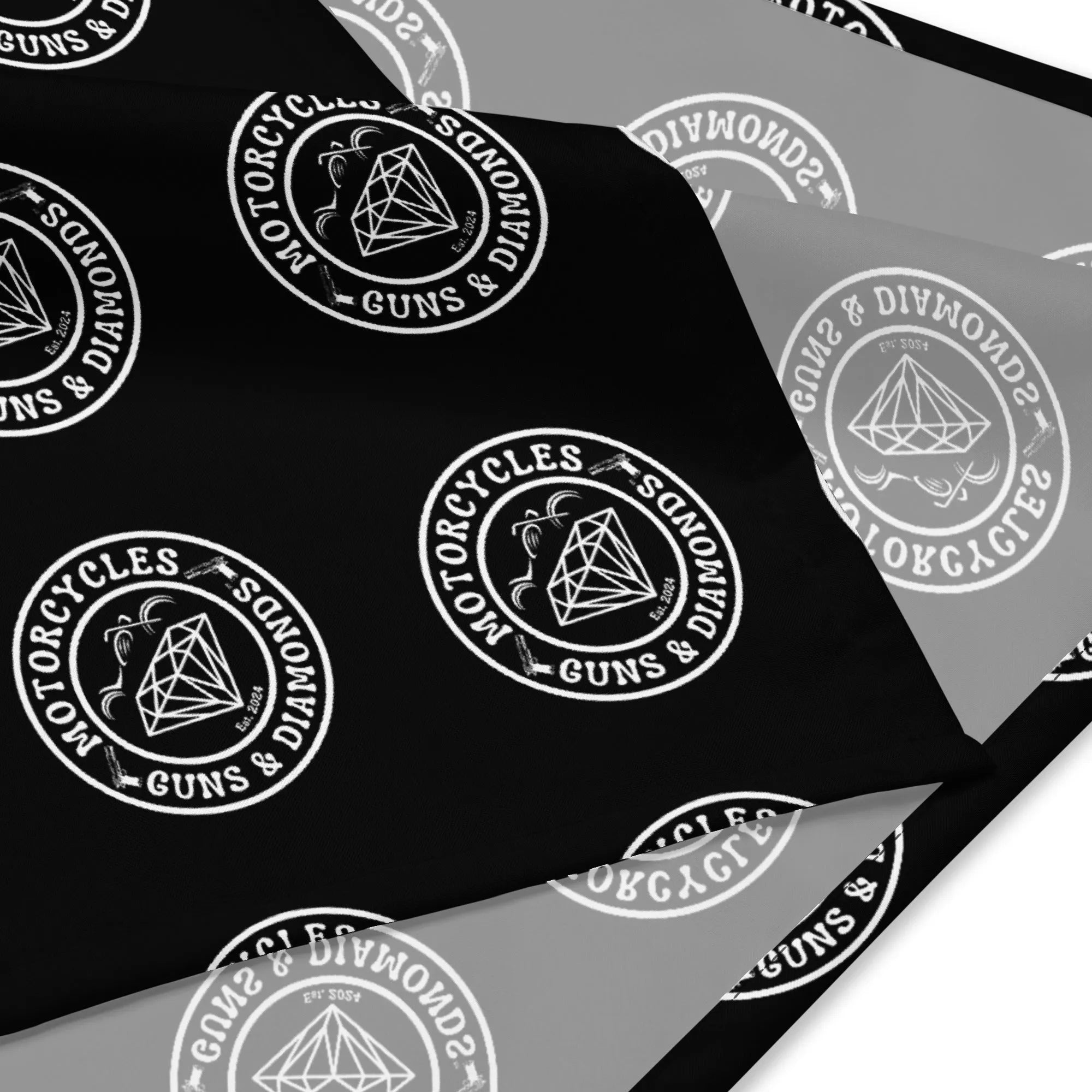 Diamonds Black bandana -MGW Clothing