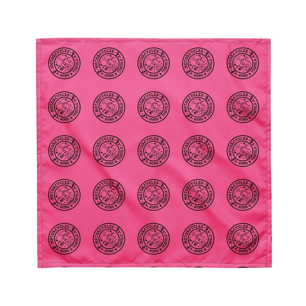Motorcycles Guns & Tequila Pink bandana -MGW Clothing