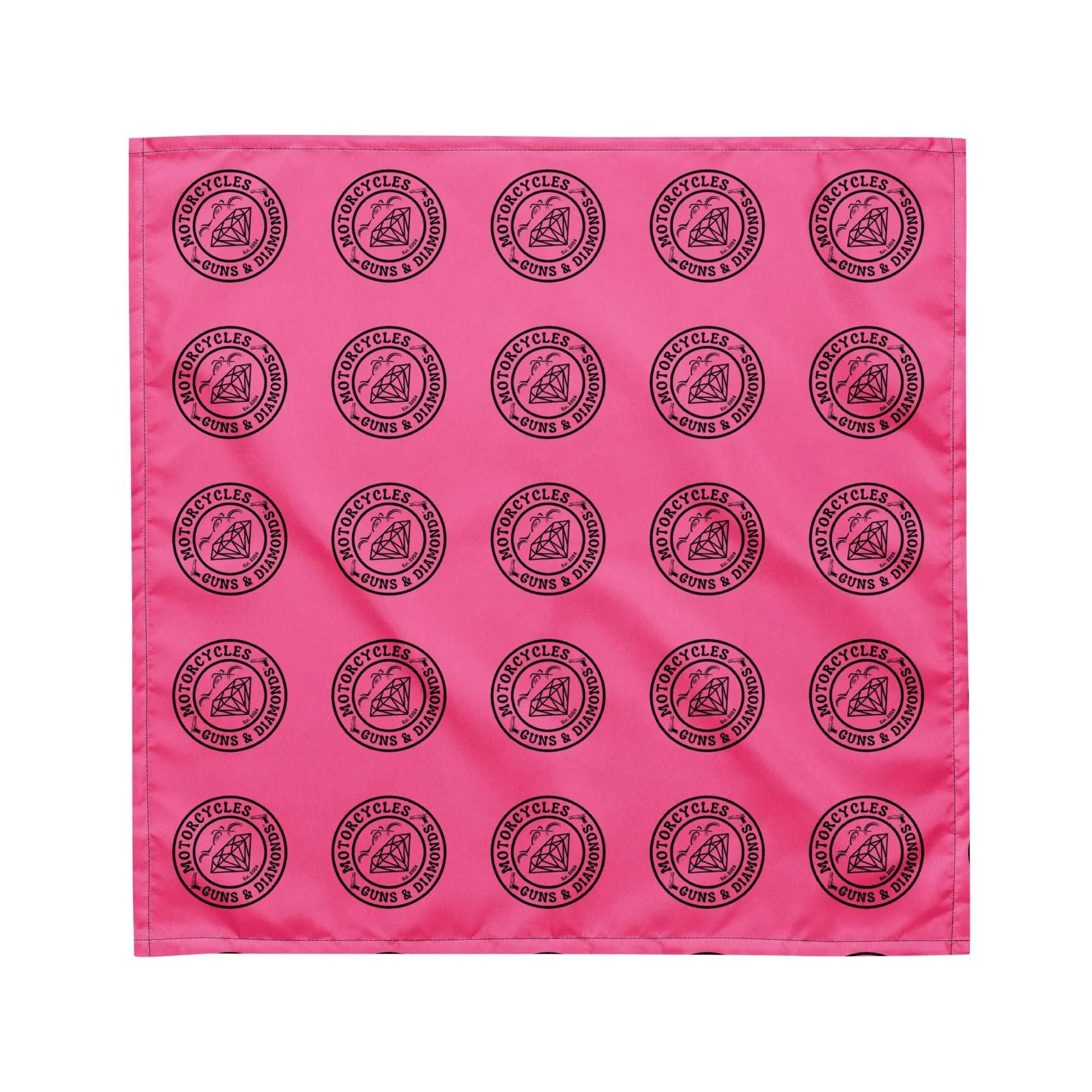 Diamonds Pink bandana -MGW Clothing