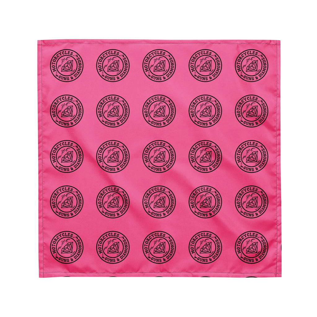 Diamonds Pink bandana -MGW Clothing