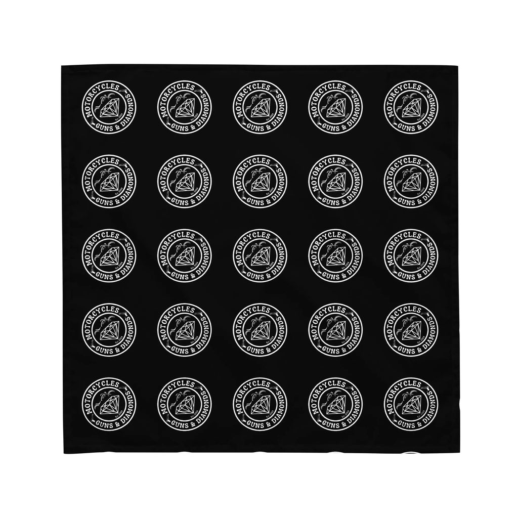 Diamonds Black bandana -MGW Clothing