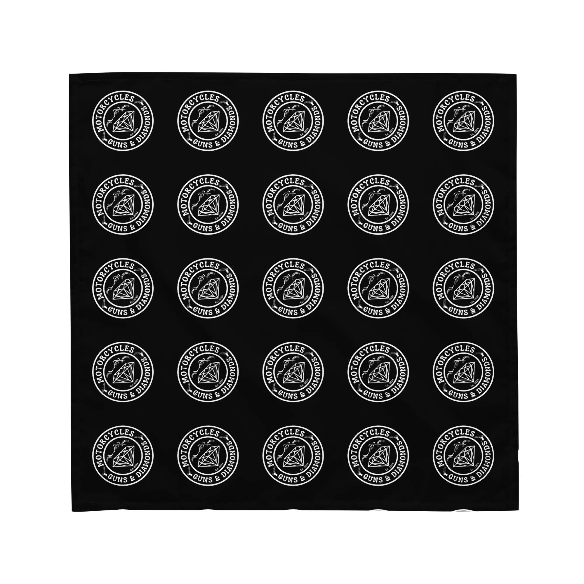 Diamonds Black bandana -MGW Clothing