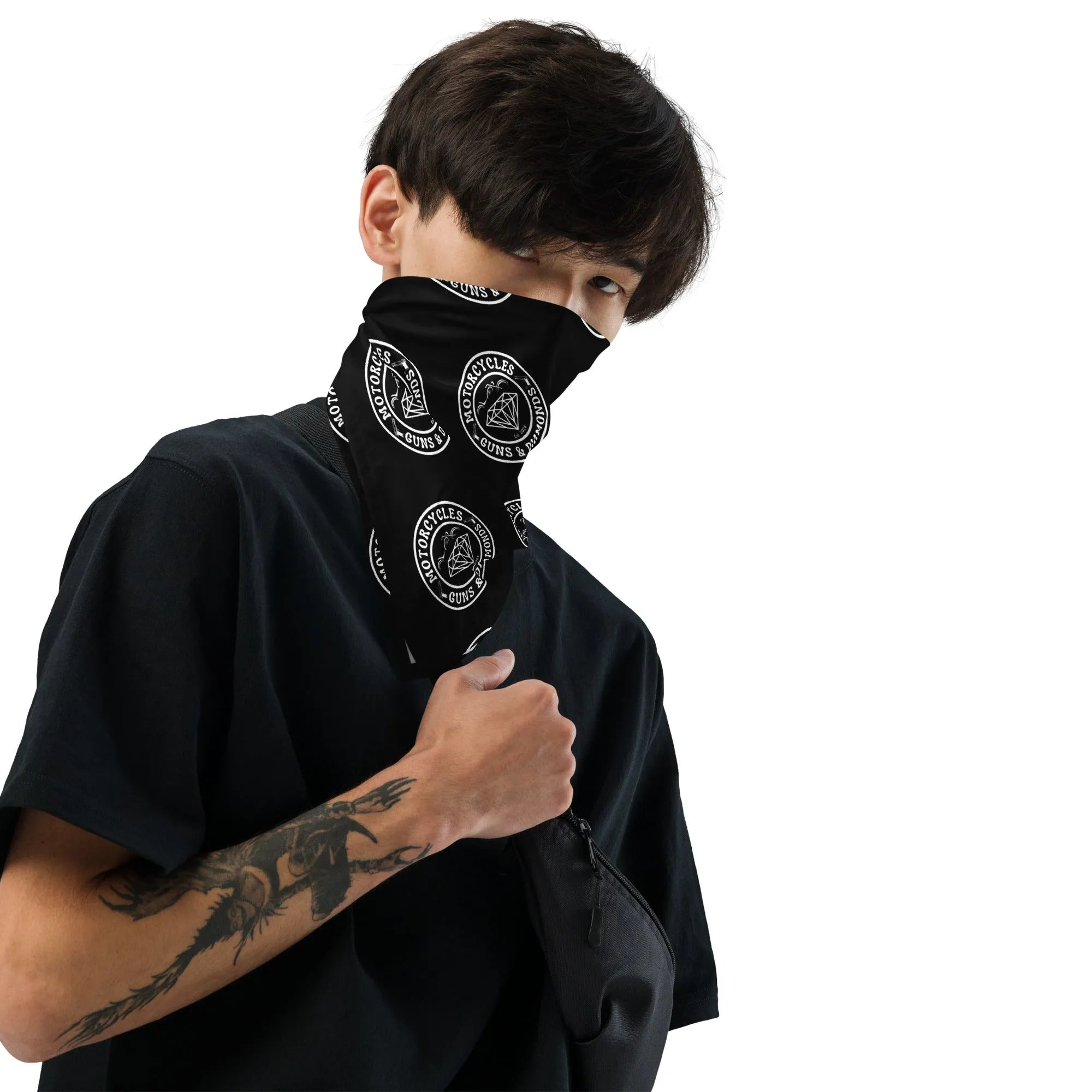 Diamonds Black bandana -MGW Clothing