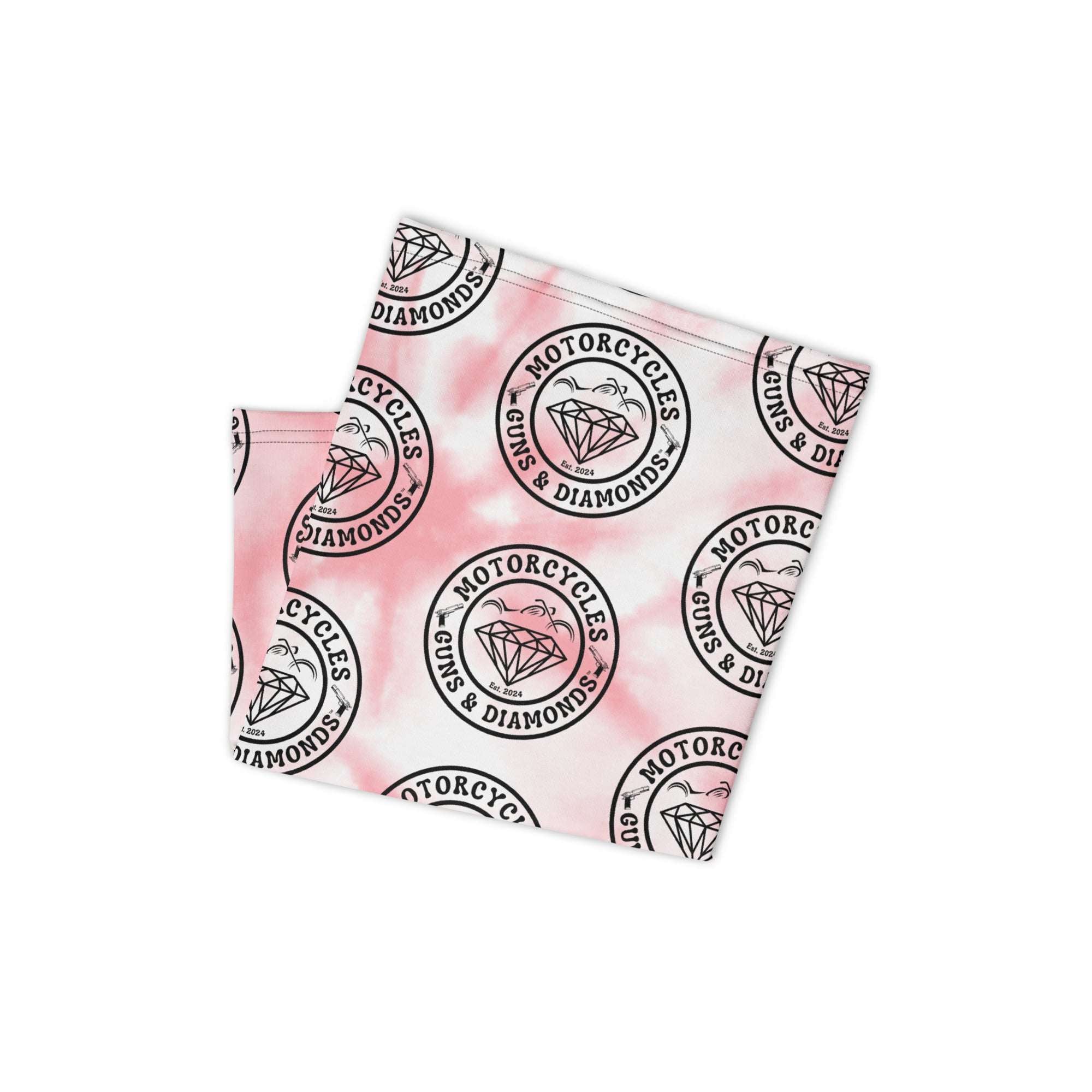 Motorcycles Guns And Diamonds Neck Gaiter-MGW Clothing
