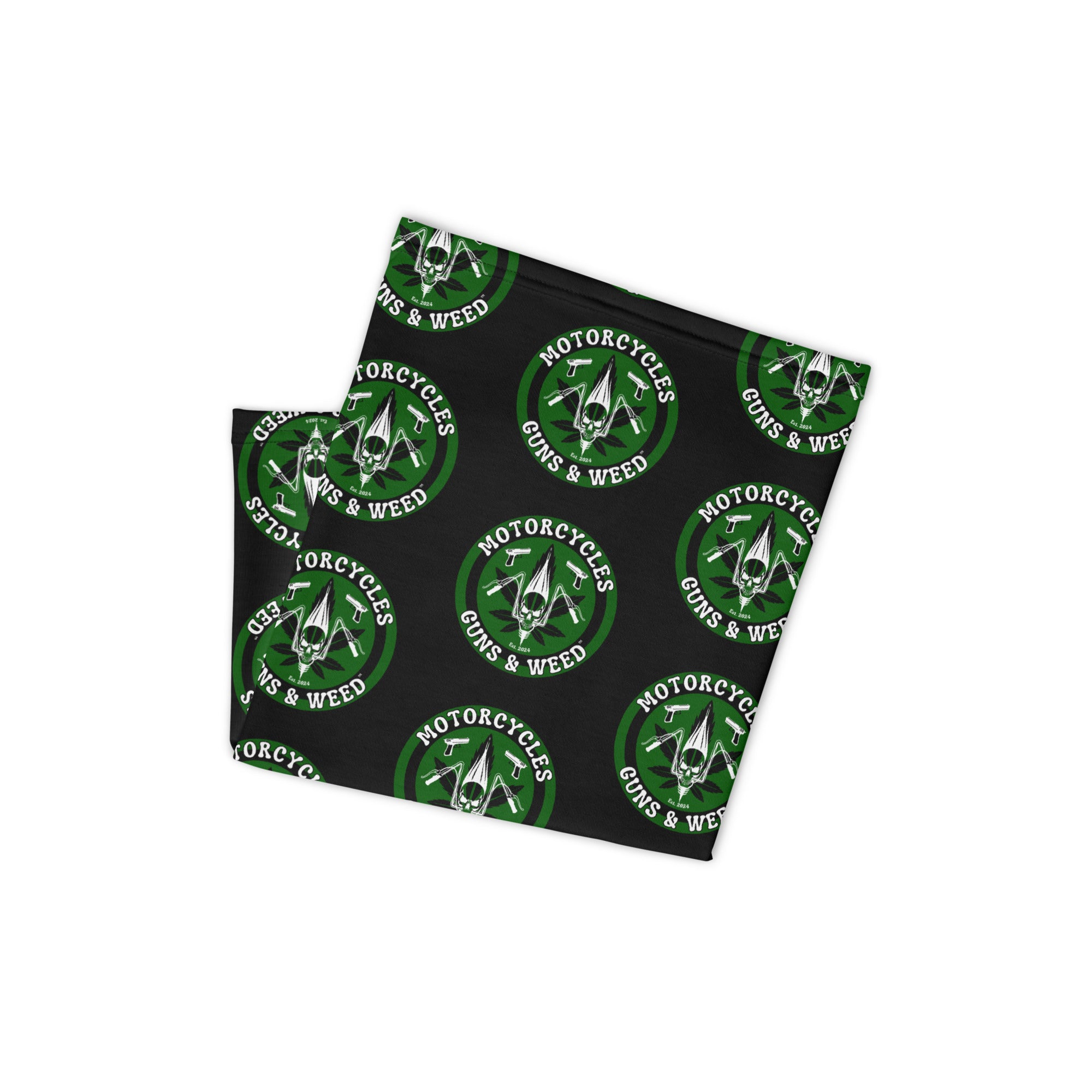 Motorcycles Guns And Weed Neck Gaiter-MGW Clothing