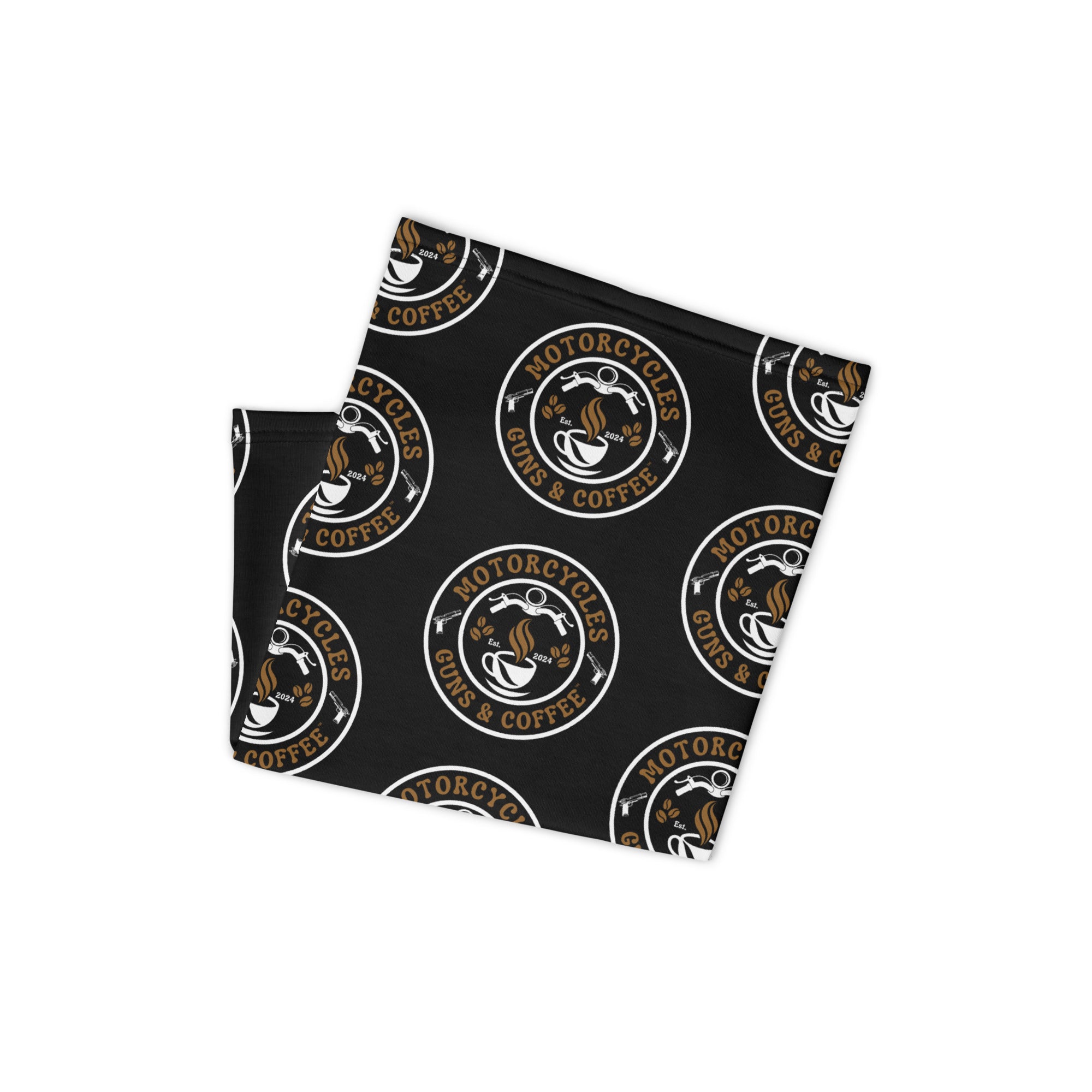 Motorcycles Guns And Coffee Neck Gaiter-MGW Clothing