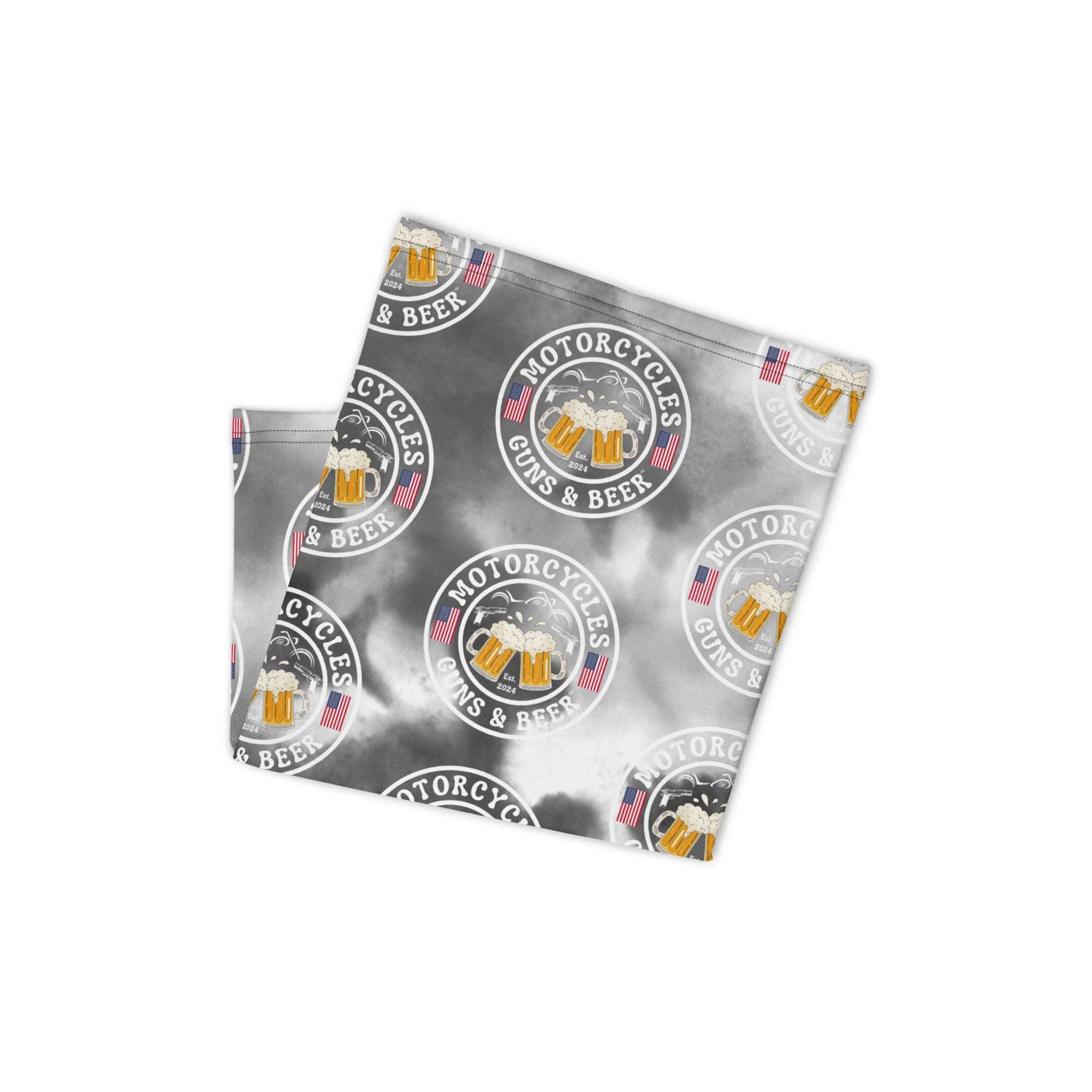 Motorcycles Guns And Beer Neck Gaiter-MGW Clothing