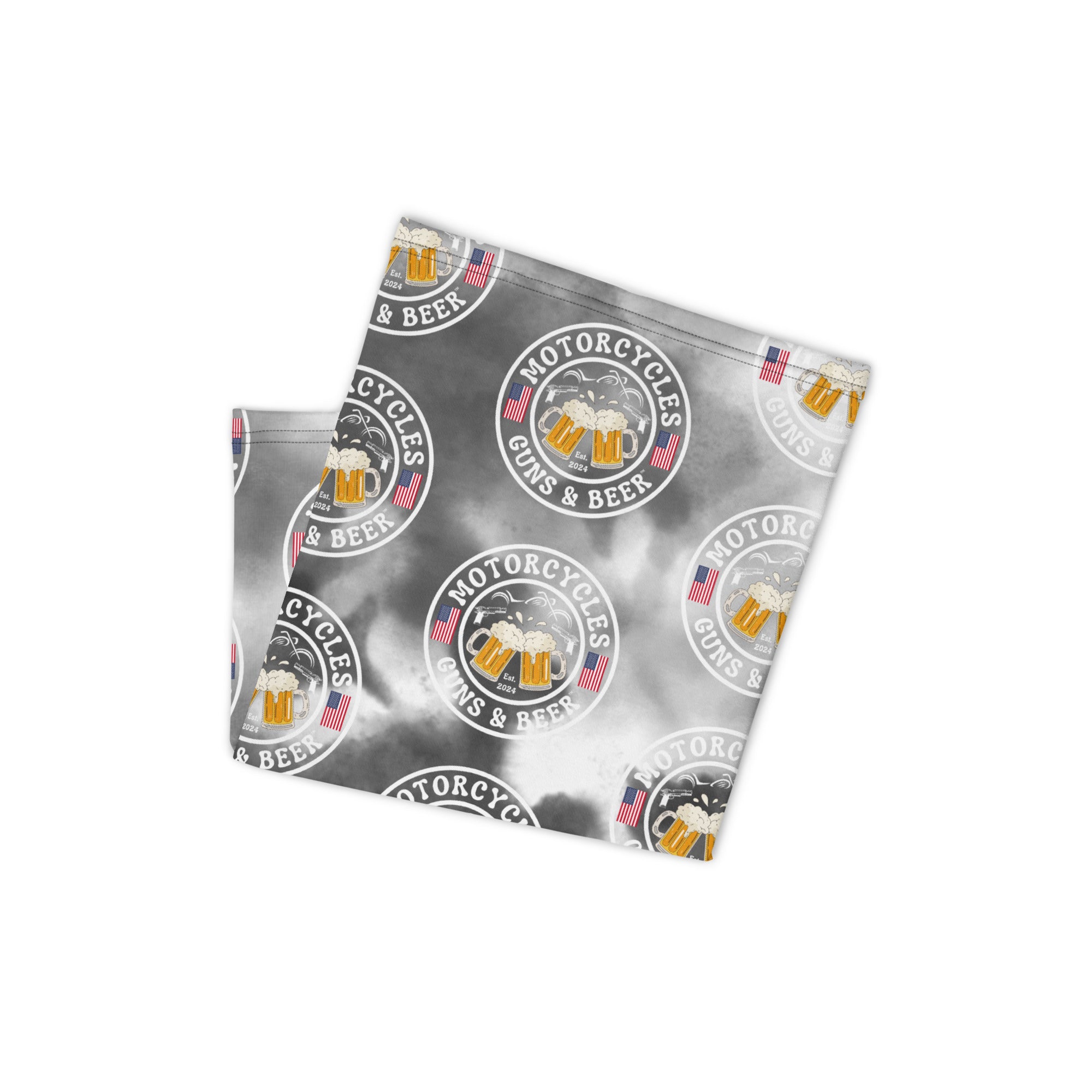 Motorcycles Guns And Beer Neck Gaiter-MGW Clothing