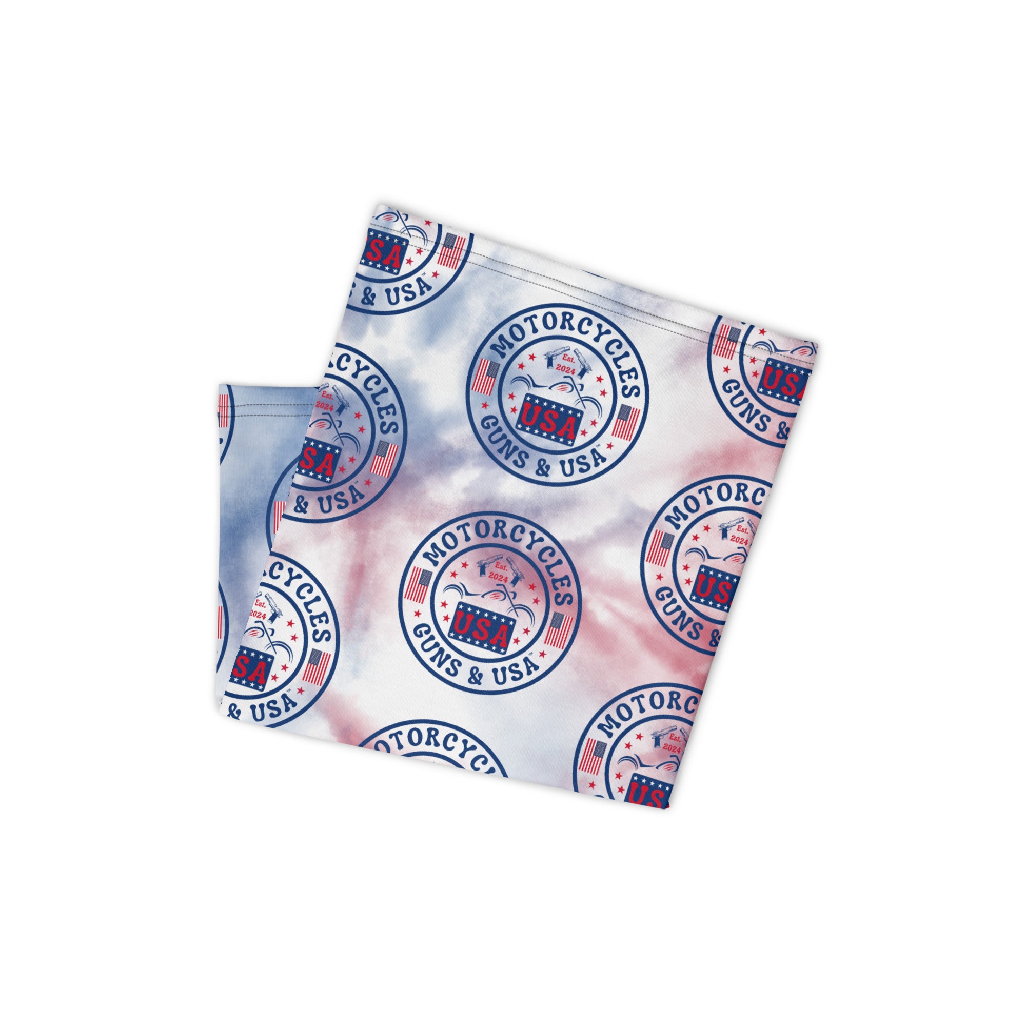 Motorcycles Guns And Usa Neck Gaiter-MGW Clothing