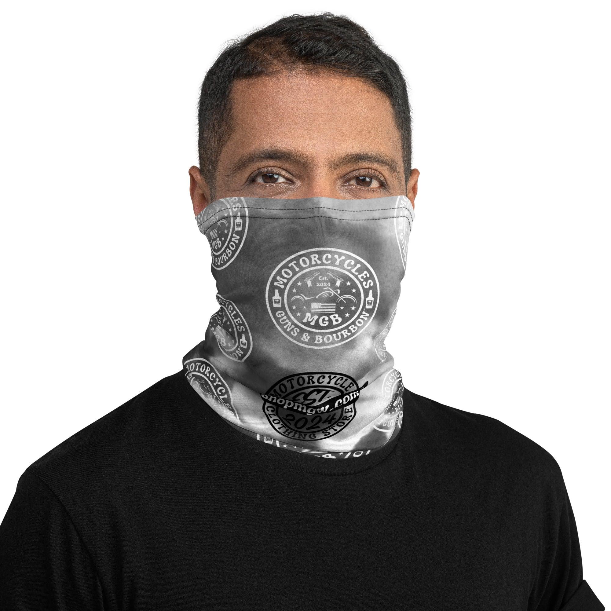 Motorcycles Guns & Bourbon Neck Gaiter -MGW Clothing