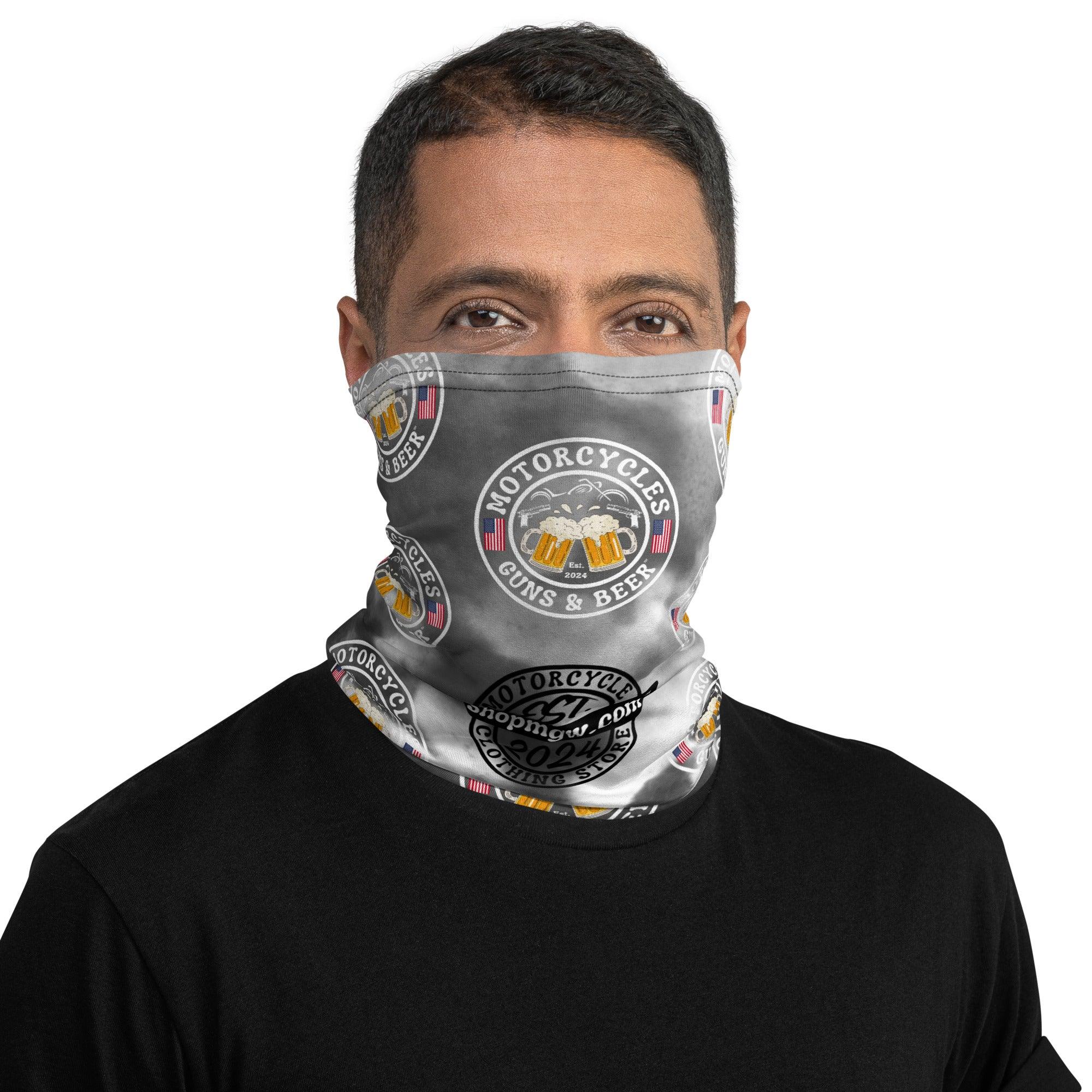 Motorcycles Guns & Beer Neck Gaiter -MGW Clothing