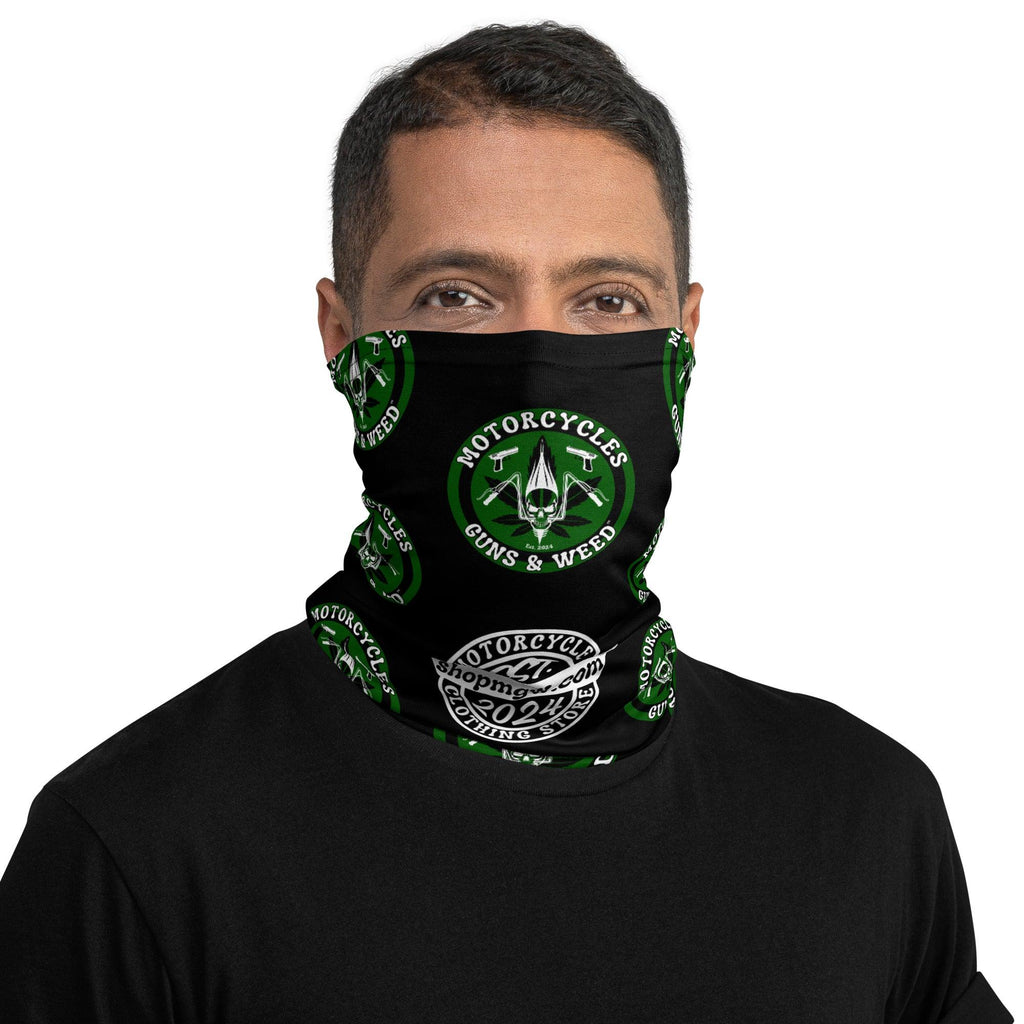 Motorcycles Guns & Weed Neck Gaiter -MGW Clothing