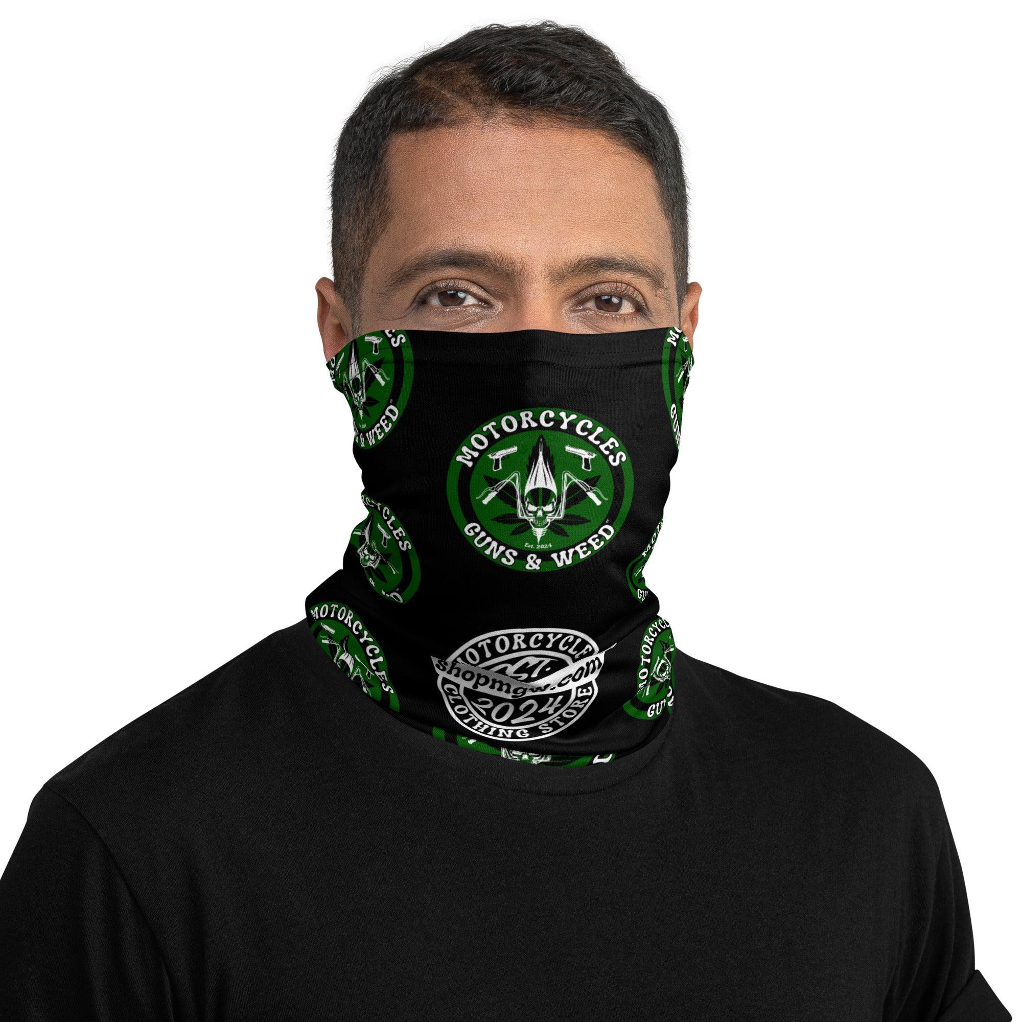 Motorcycles Guns & Weed Neck Gaiter -MGW Clothing