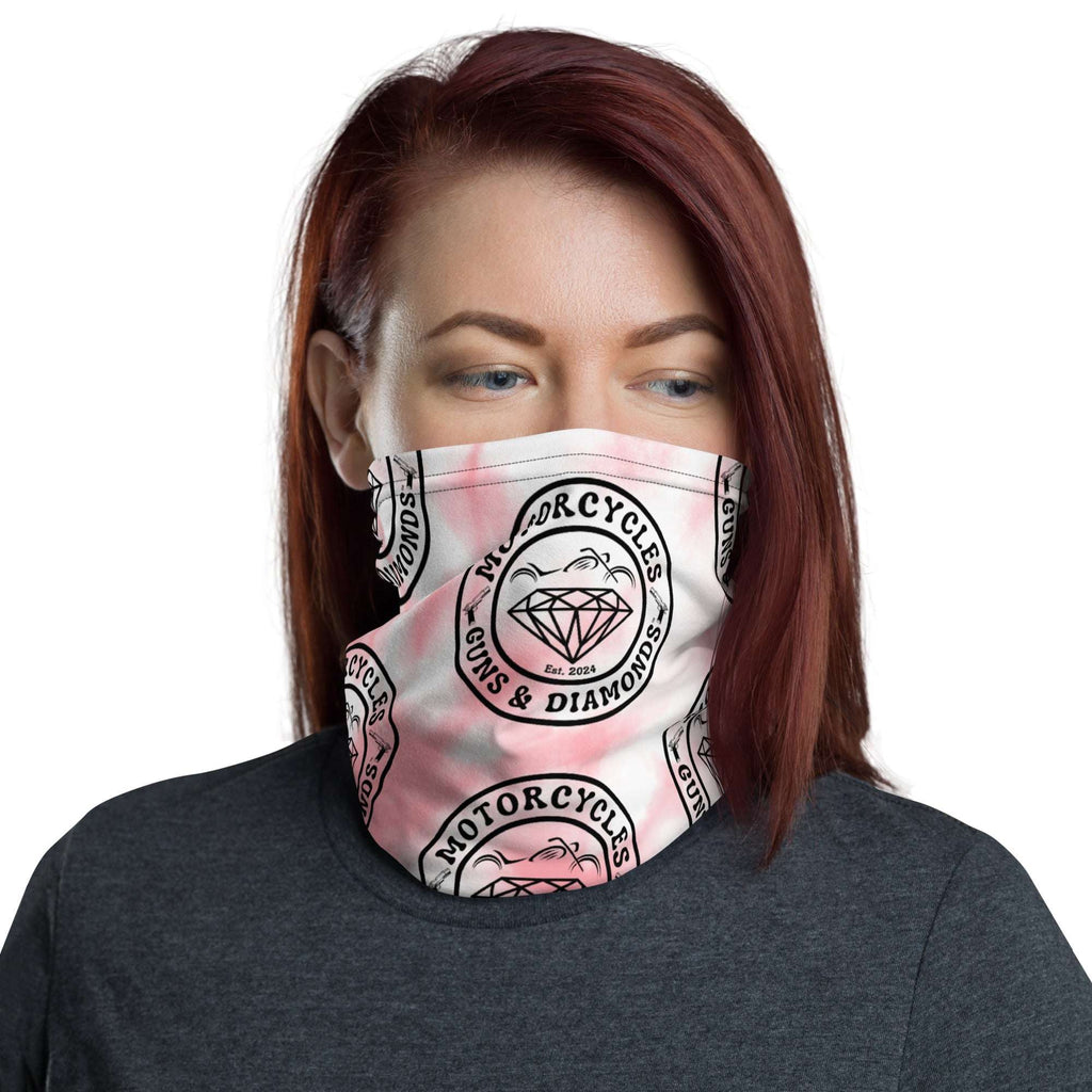 Motorcycles Guns And Diamonds Neck Gaiter-MGW Clothing