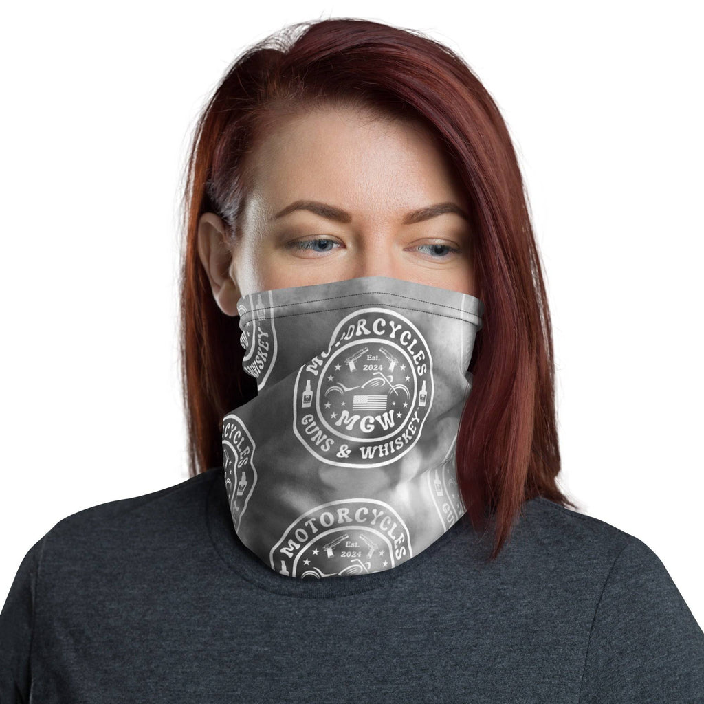 Motorcycles Guns And Whiskey Neck Gaiter-MGW Clothing