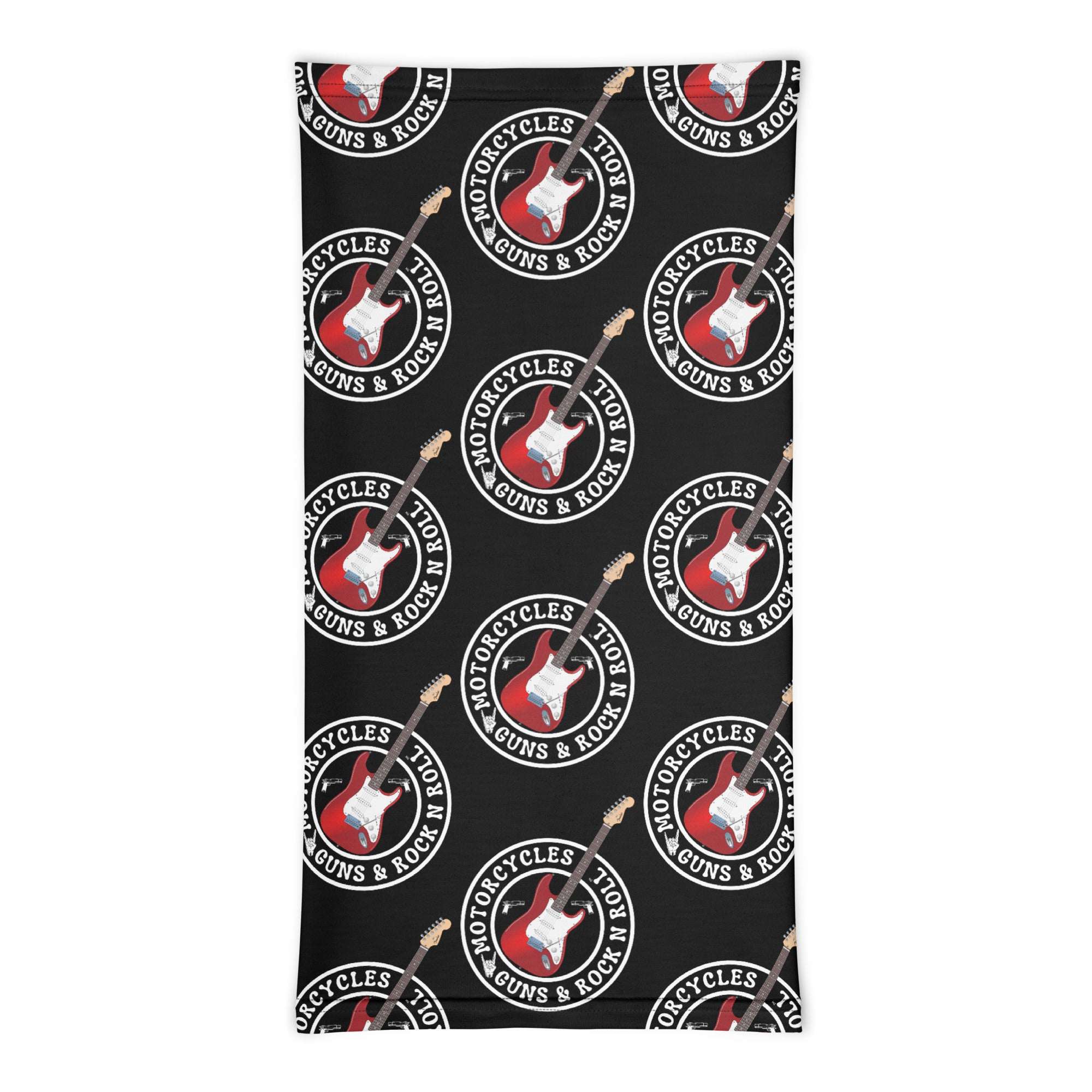 Motorcycles Guns And Rock N Roll Neck Gaiter-MGW Clothing