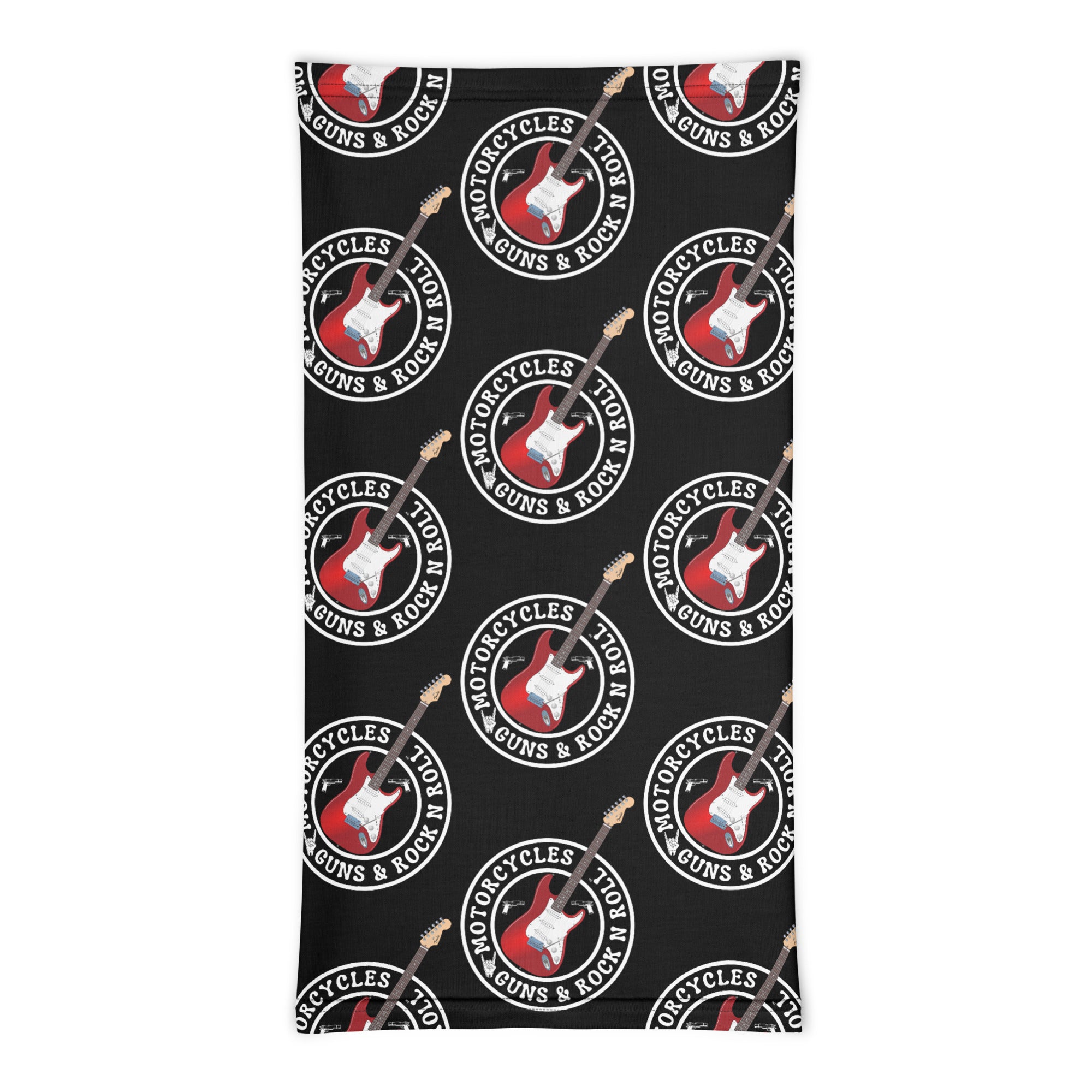 Motorcycles Guns And Rock N Roll Neck Gaiter-MGW Clothing