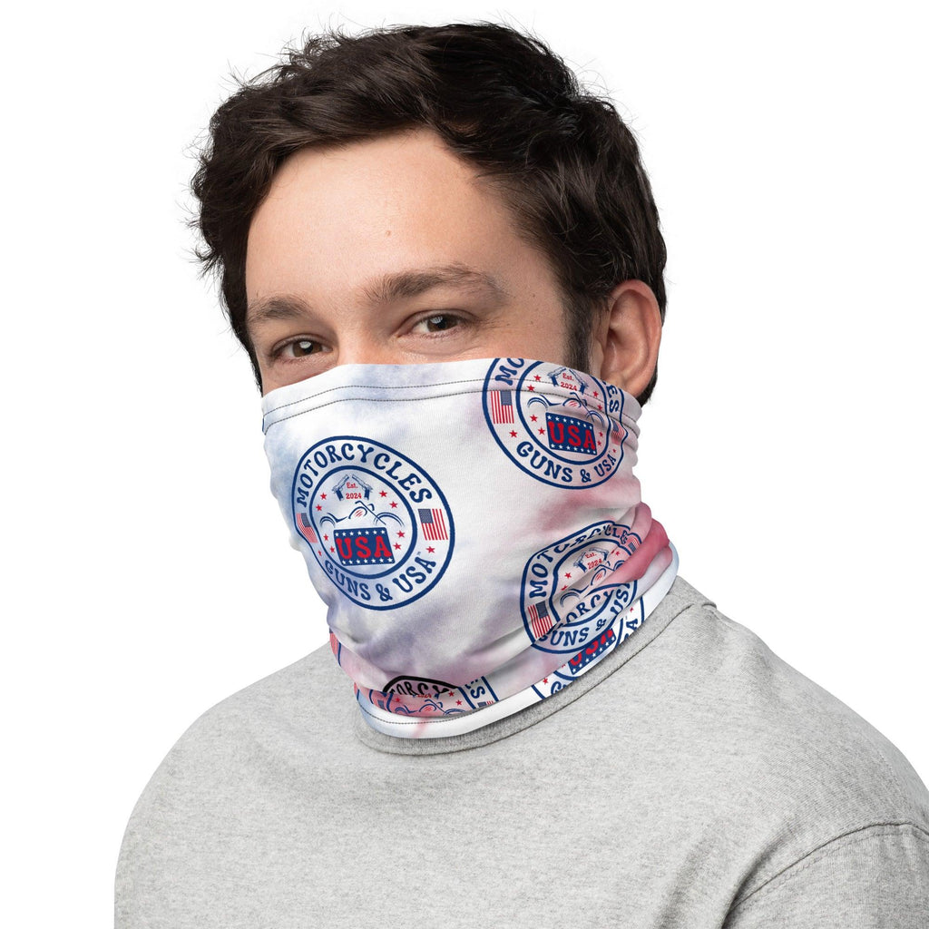 Motorcycles Guns & USA Neck Gaiter -MGW Clothing