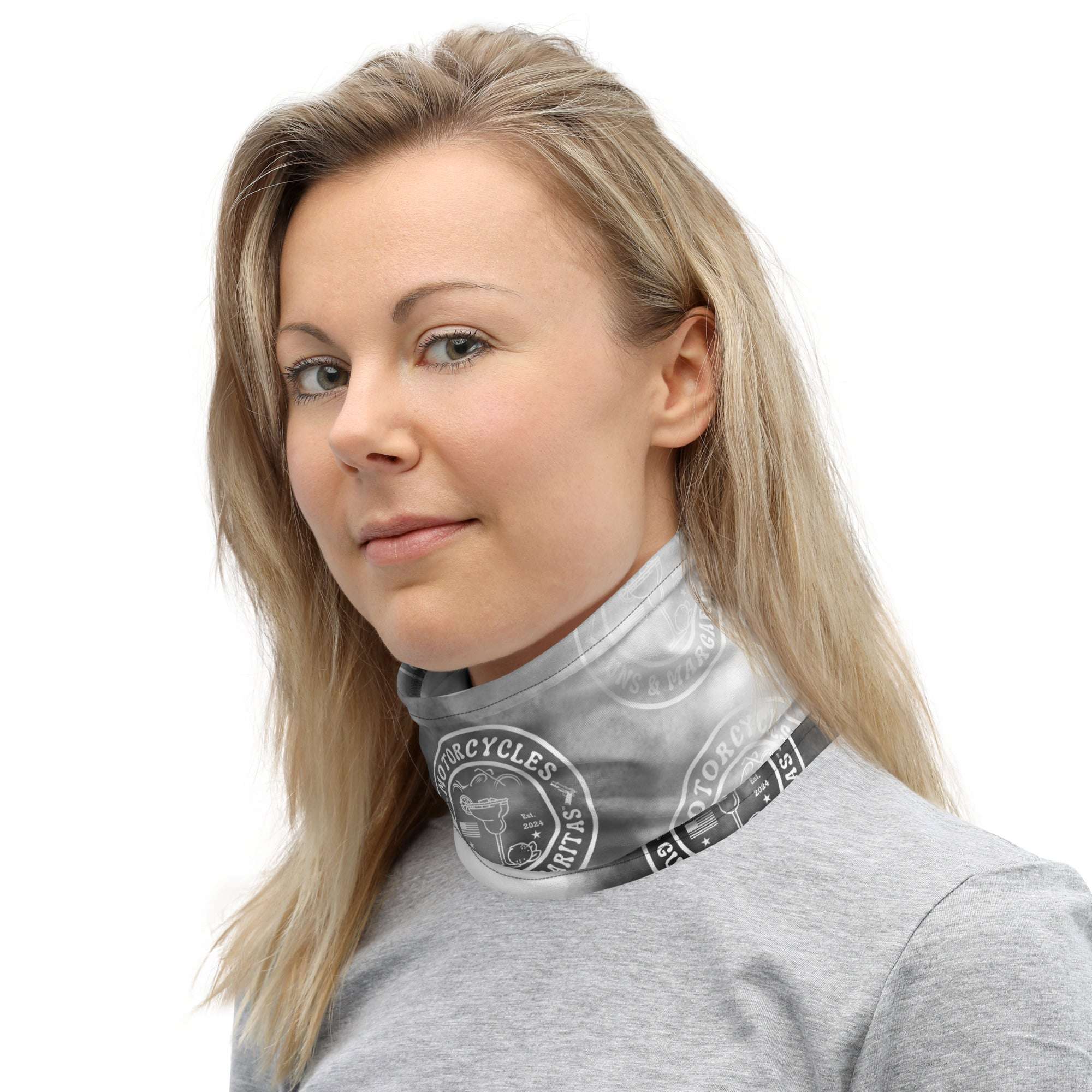 Motorcycles Guns And Margaritas Neck Gaiter-MGW Clothing