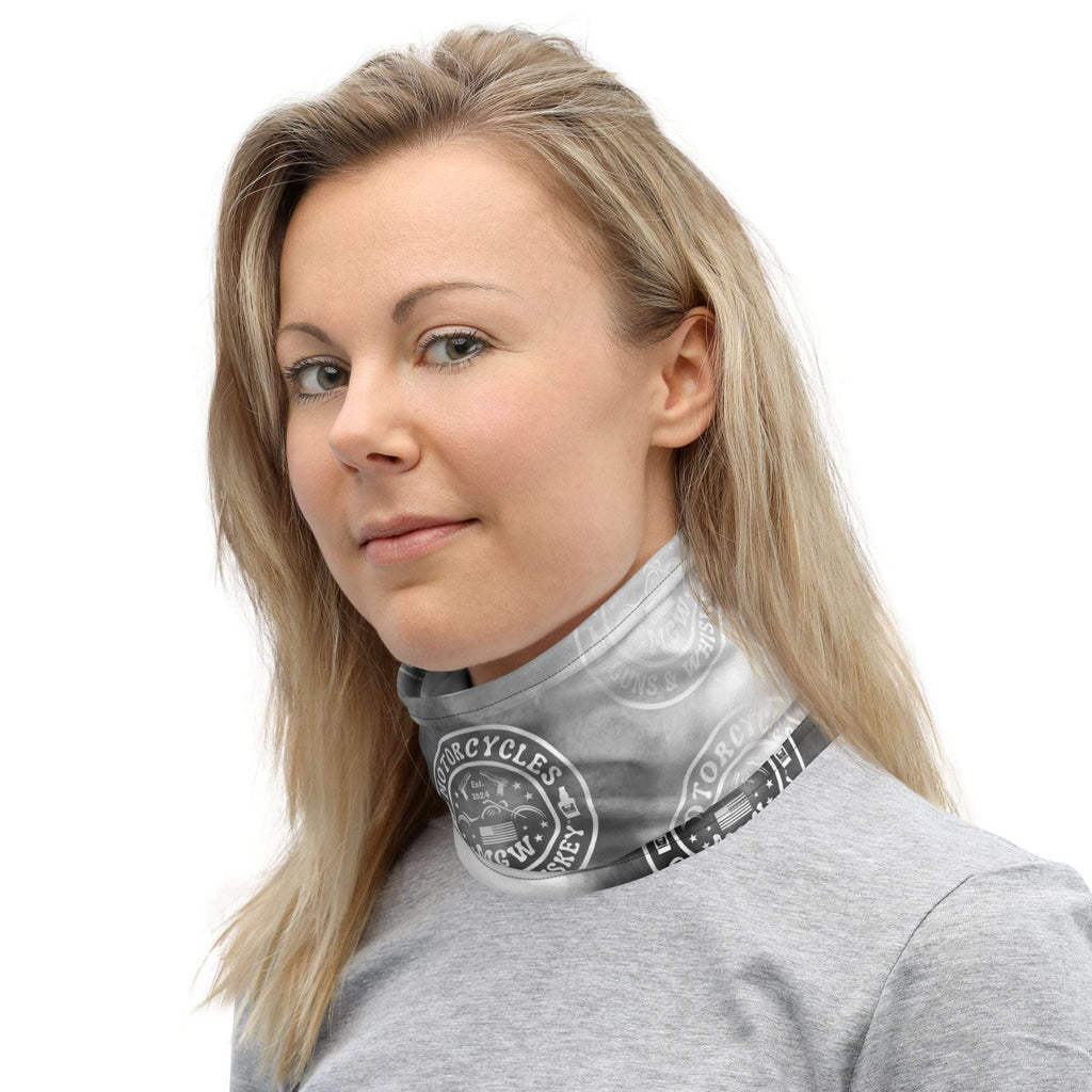 Motorcycles Guns And Whiskey Neck Gaiter-MGW Clothing