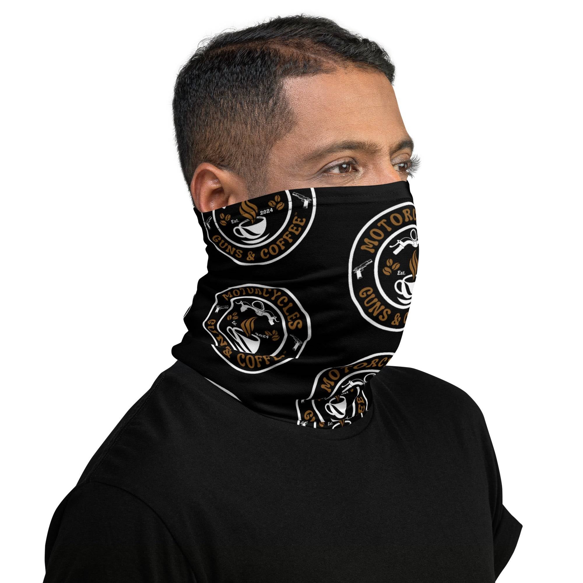 Motorcycles Guns And Coffee Neck Gaiter-MGW Clothing