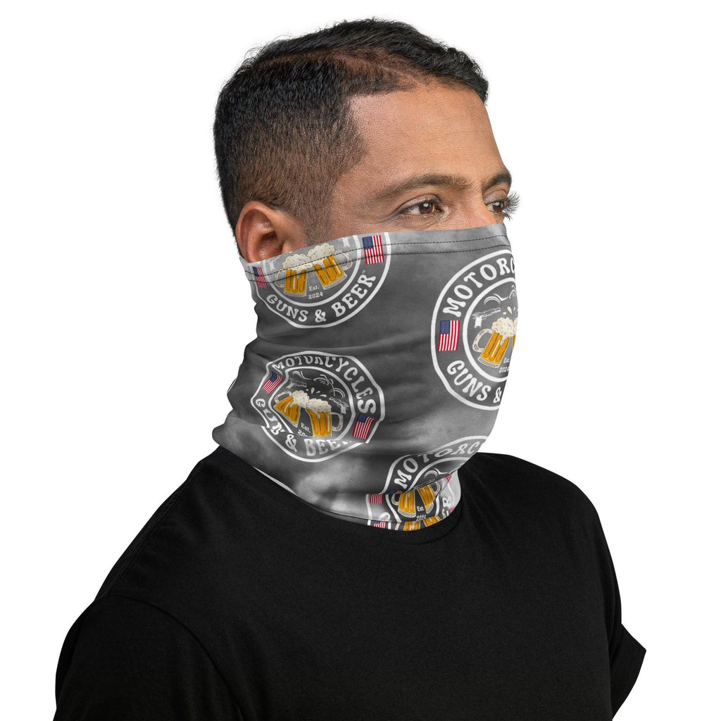 Motorcycles Guns And Beer Neck Gaiter-MGW Clothing