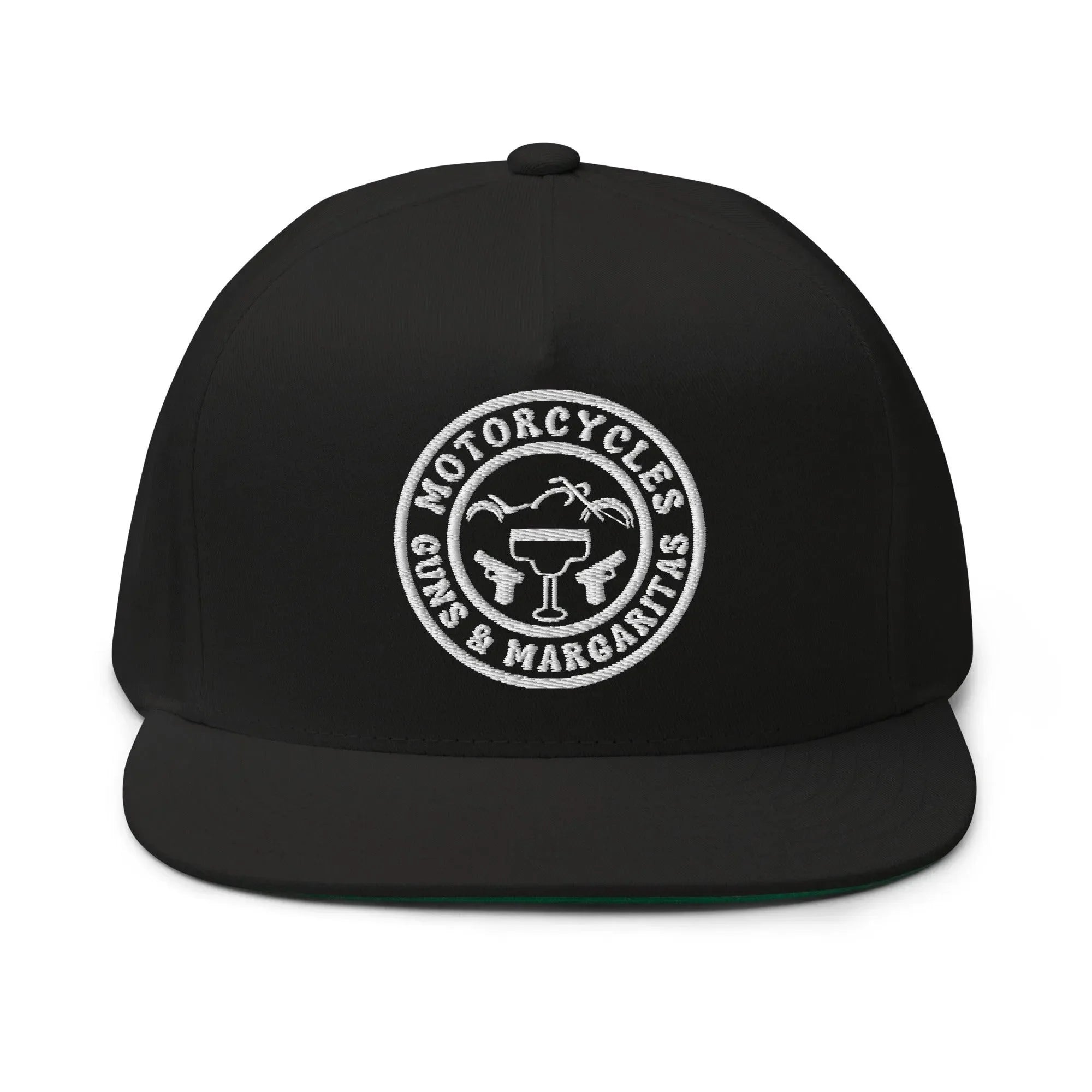 Motorcycles Guns & Margaritas Flat Bill Cap -MGW Clothing
