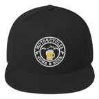 Motorcycles Guns And Beer Flat Bill Cap Round - MGW Clothing