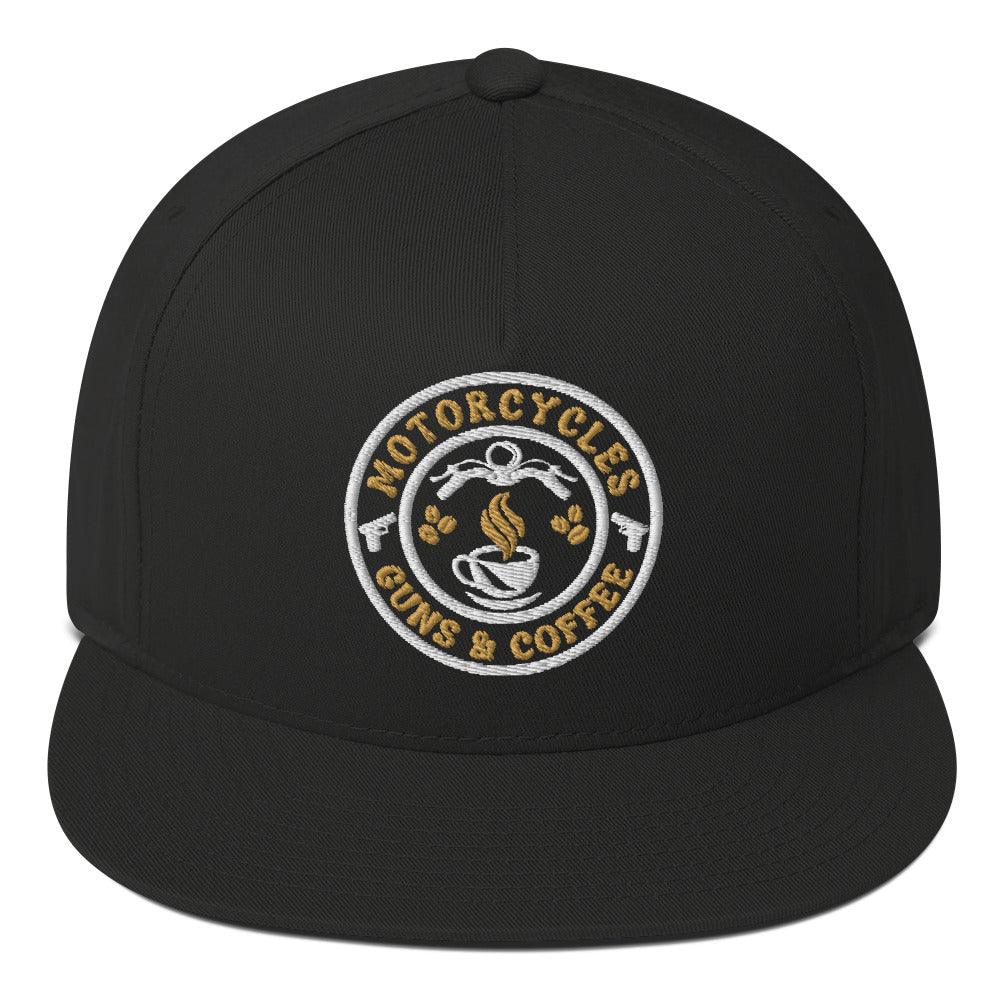 Coffee Flat Bill Hat Round -MGW Clothing