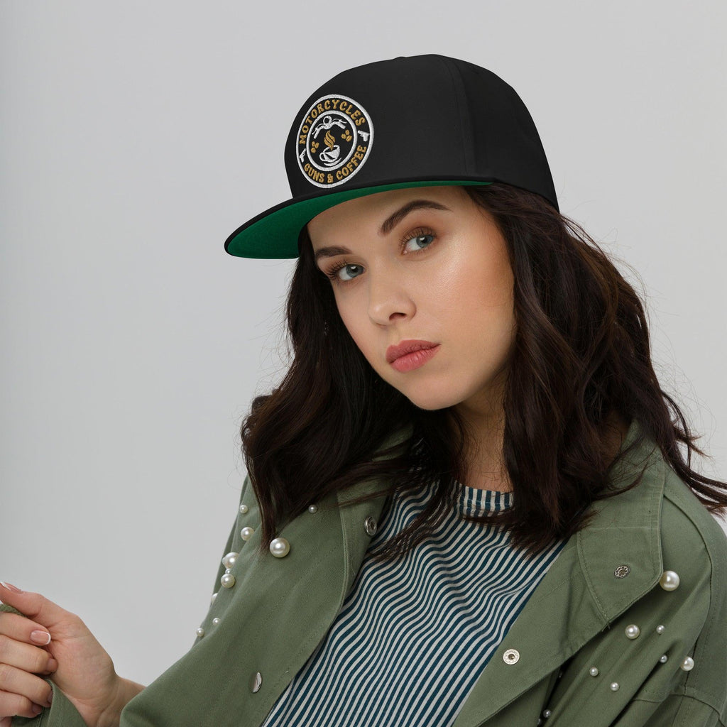 Coffee Flat Bill Hat Round -MGW Clothing