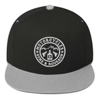 Motorcycles Guns And Bourbon Flat Bill Cap Round - MGW Clothing
