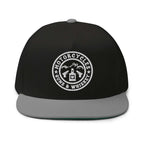 Motorcycles Guns And Whiskey Flat Bill Cap Round - MGW Clothing
