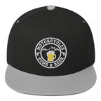 Motorcycles Guns And Beer Flat Bill Cap Round - MGW Clothing