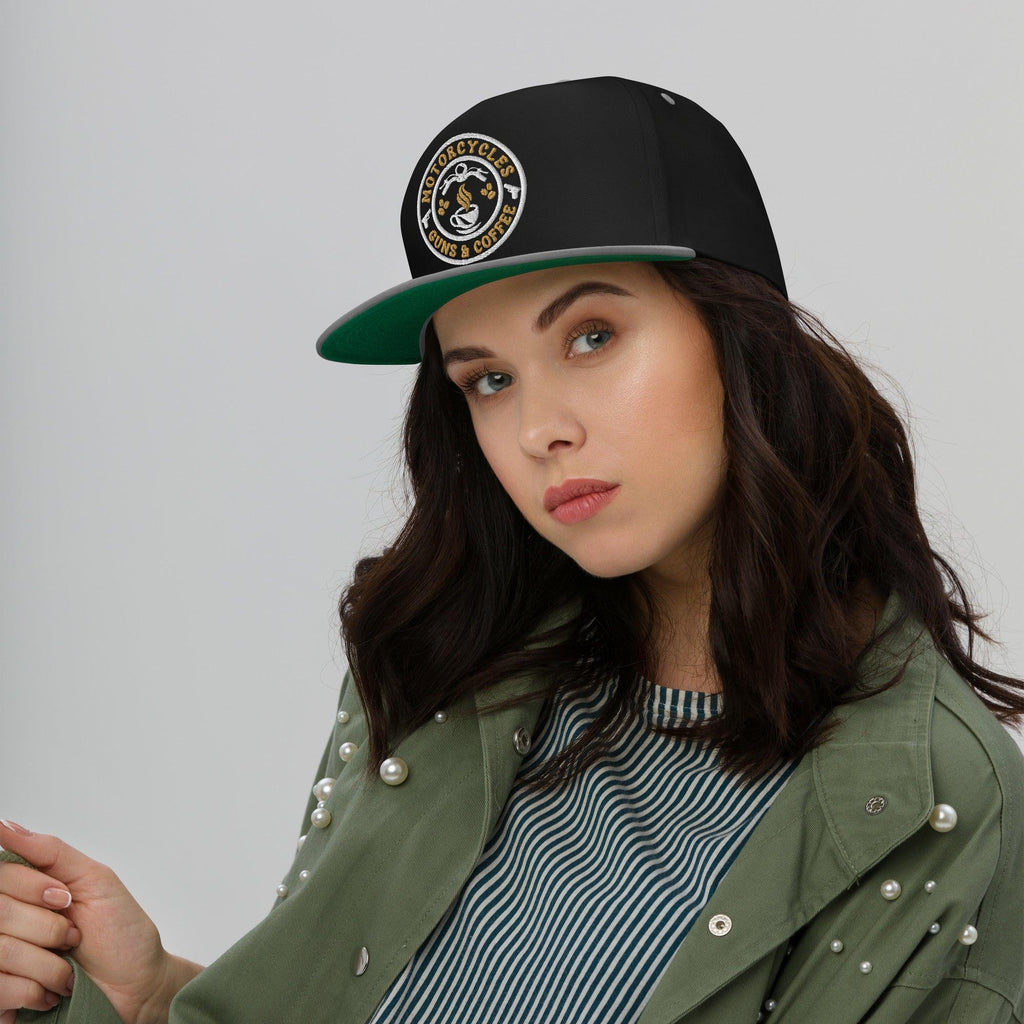 Coffee Flat Bill Hat Round -MGW Clothing