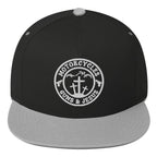 Motorcycles Guns And Jesus Flat Bill Cap Round - MGW Clothing