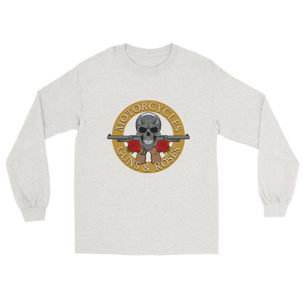 Motorcycles Guns And Roses Long Sleeve-MGW Clothing