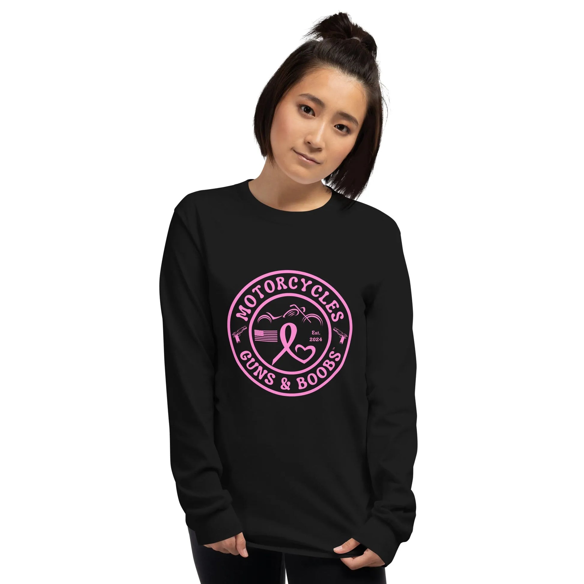 Motorcycles Guns & Boobs Long Sleeve - Unisex -MGW Clothing