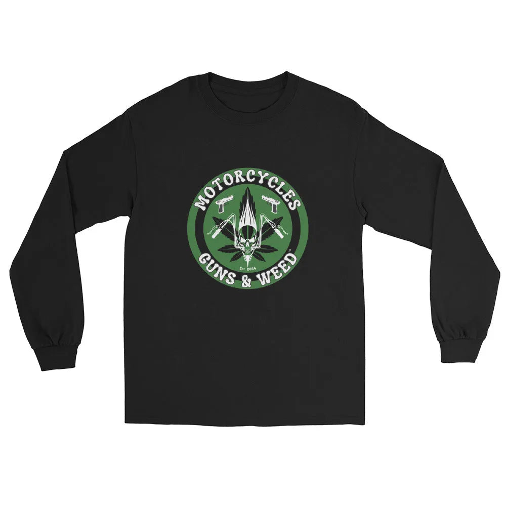 Motorcycles Guns & Weed Long Sleeve - Unisex - ShopMGW Clothing