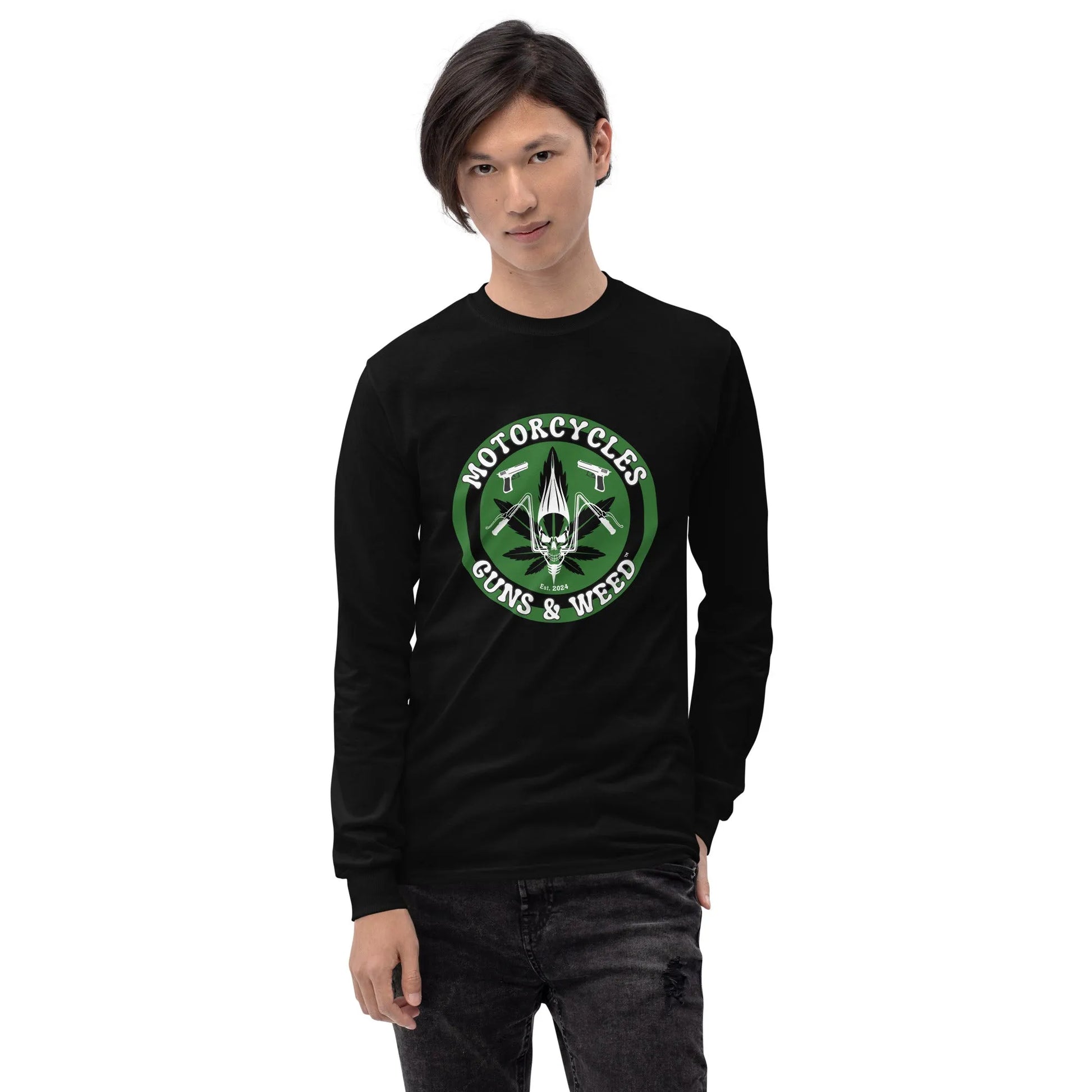 Motorcycles Guns & Weed Long Sleeve - Unisex - ShopMGW Clothing