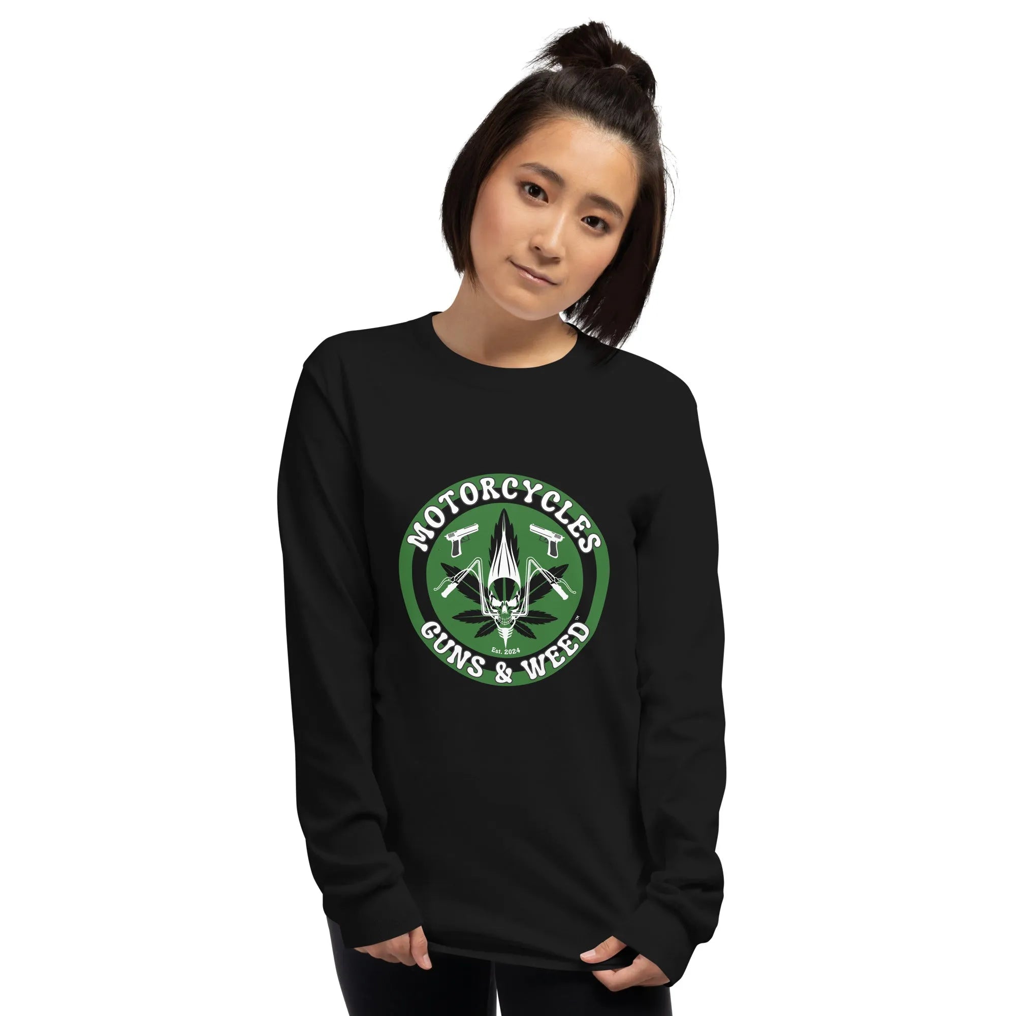 Motorcycles Guns & Weed Long Sleeve - Unisex -MGW Clothing