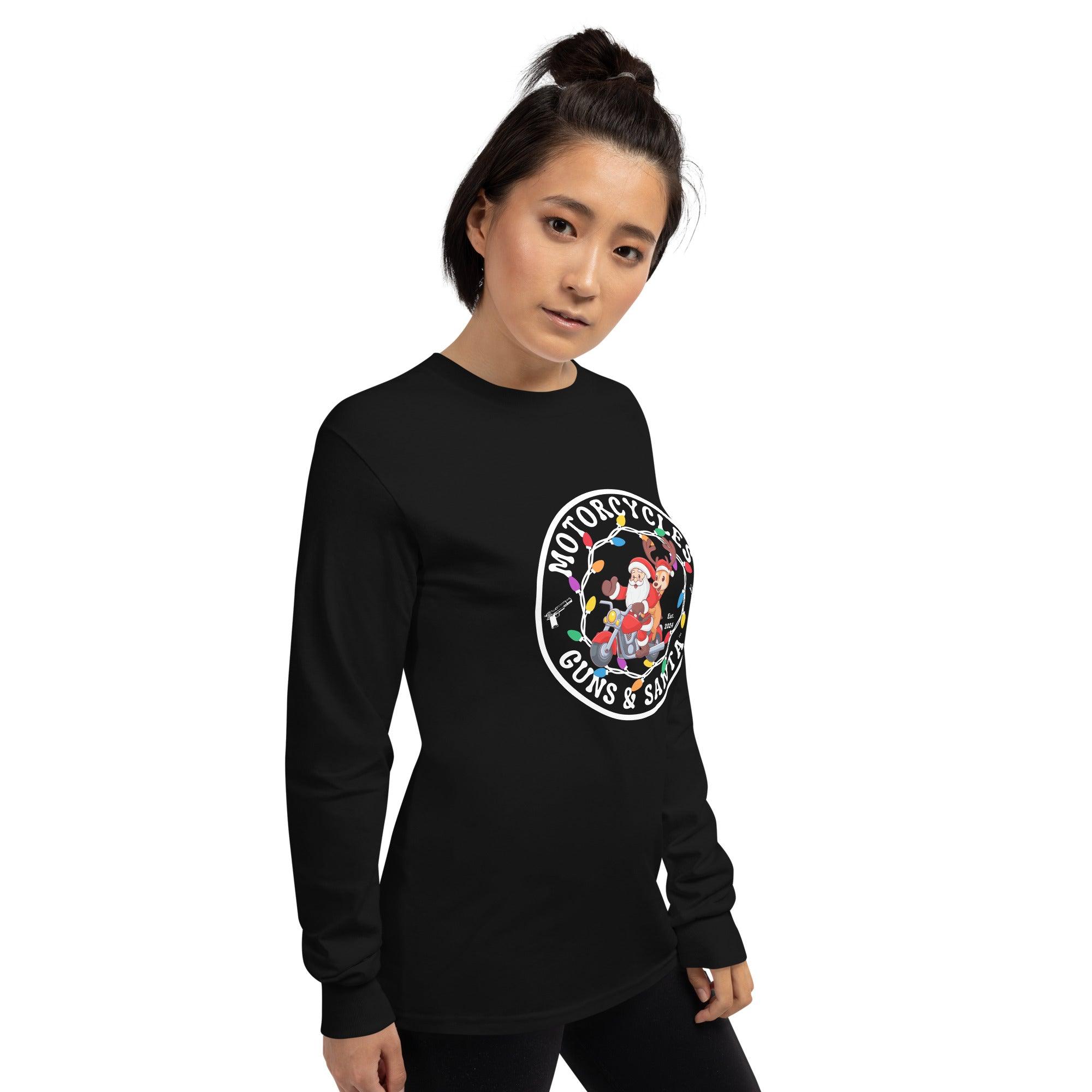 Motorcycles Guns & Santa Long Sleeve - Unisex -MGW Clothing