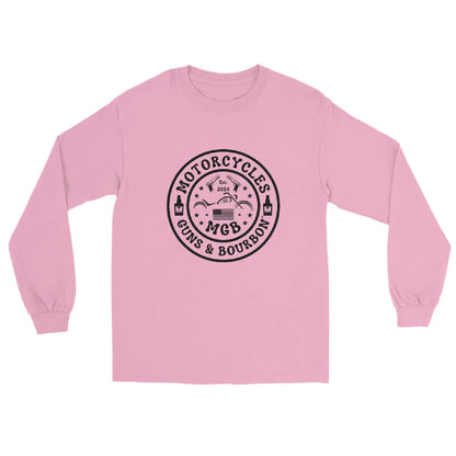 Motorcycles Guns & Bourbon Long Sleeve - Unisex - ShopMGW Clothing