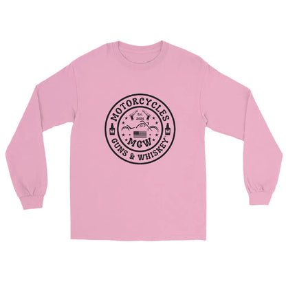 Motorcycles Guns & Whiskey Long Sleeve - Unisex - ShopMGW Clothing