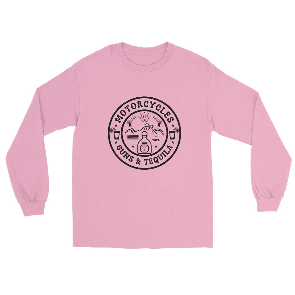 Motorcycles Guns & Tequila Long Sleeve - Unisex - ShopMGW Clothing