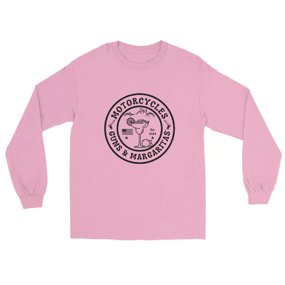 Motorcycles Guns & Margaritas Long Sleeve - Unisex - ShopMGW Clothing