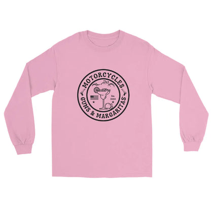 Motorcycles Guns & Margaritas Long Sleeve - Unisex - ShopMGW Clothing