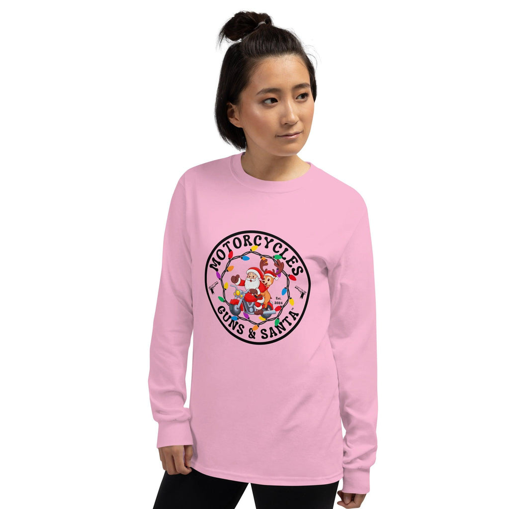 Motorcycles Guns & Santa Long Sleeve - Unisex -MGW Clothing