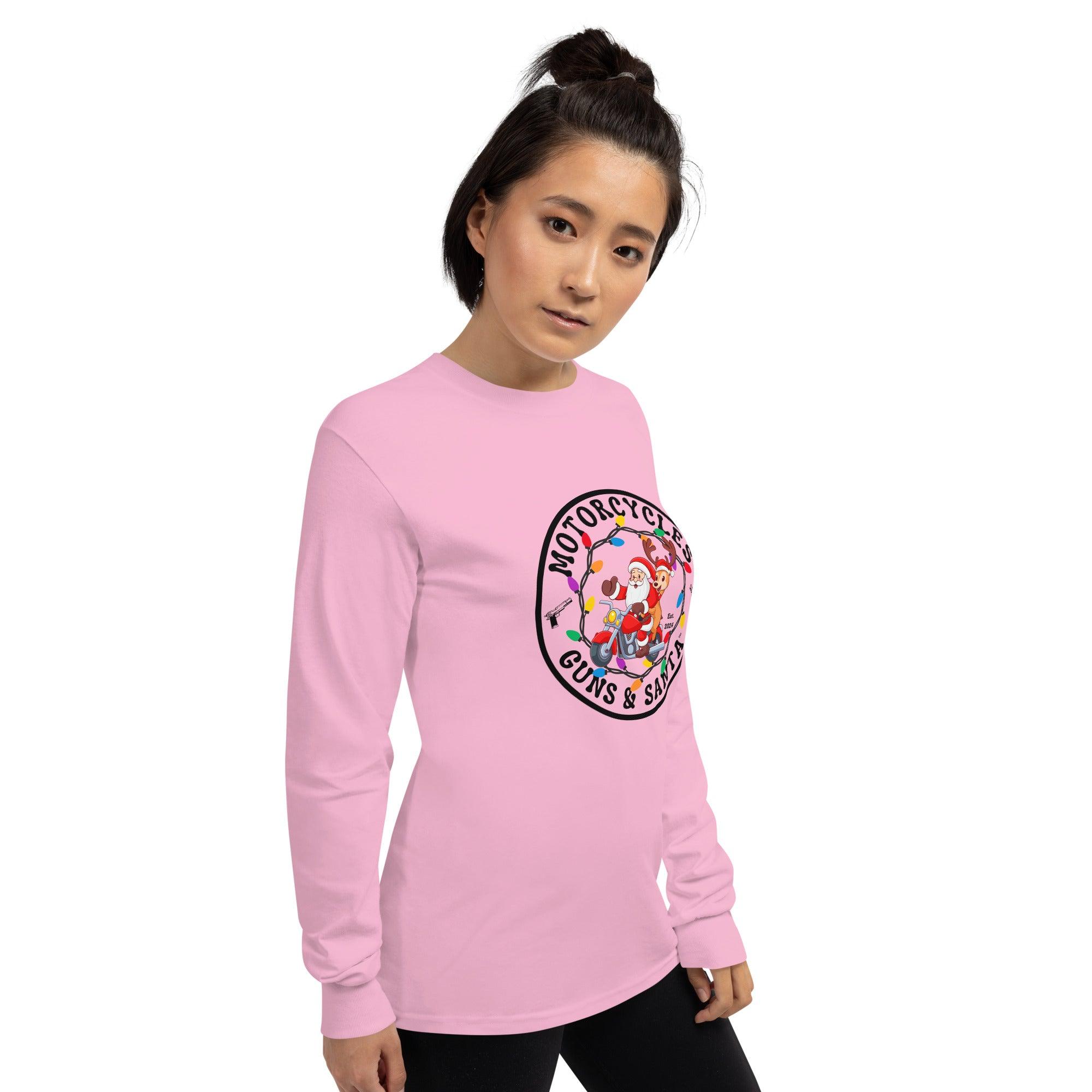 Motorcycles Guns & Santa Long Sleeve - Unisex -MGW Clothing